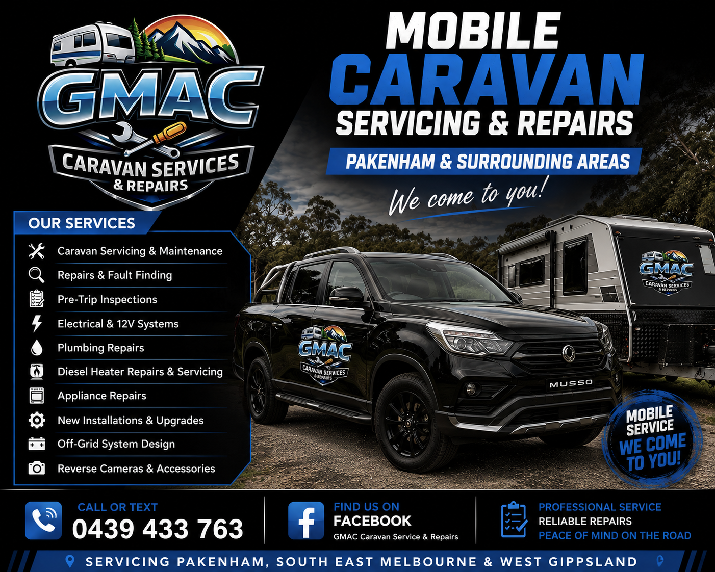 GMAC caravan insurance repairs