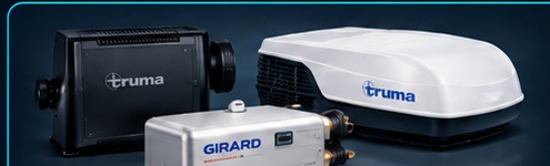 Truma heating and air conditioning with Girard hot water system