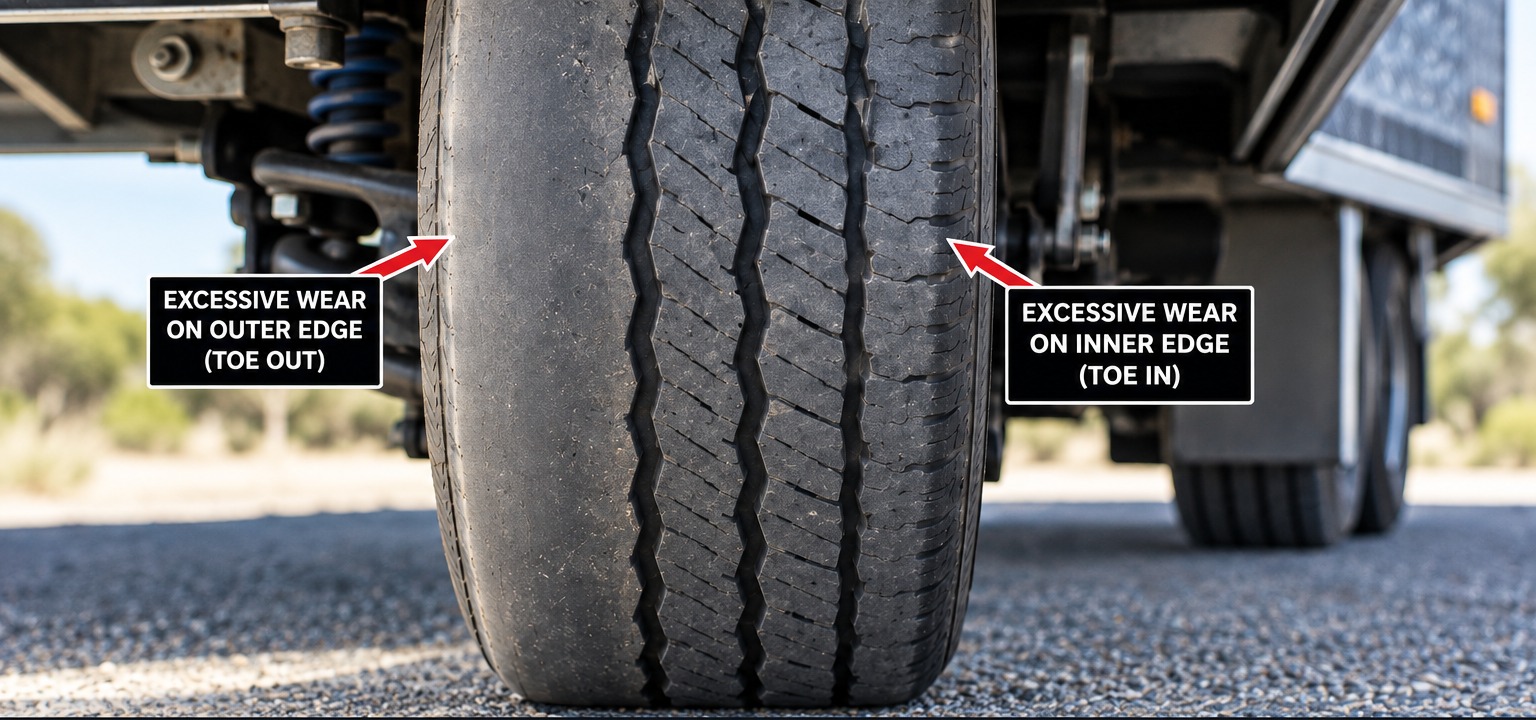 Wheel alignment and tyre wear inspection